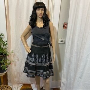 Ted Baker Black & Gray Full Skirt - Ted Baker 1 (US 4)
